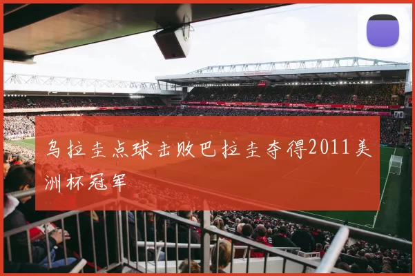 乌拉圭点球击败巴拉圭夺得2011美洲杯冠军